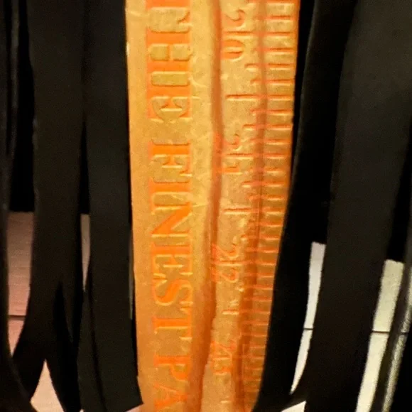 Y2K XL Fringe Black Faux Suede waist jacket cowgirl western festival Rock 90’s - Picture 8 of 12